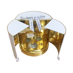 Custom White Gold Perfume Boxes